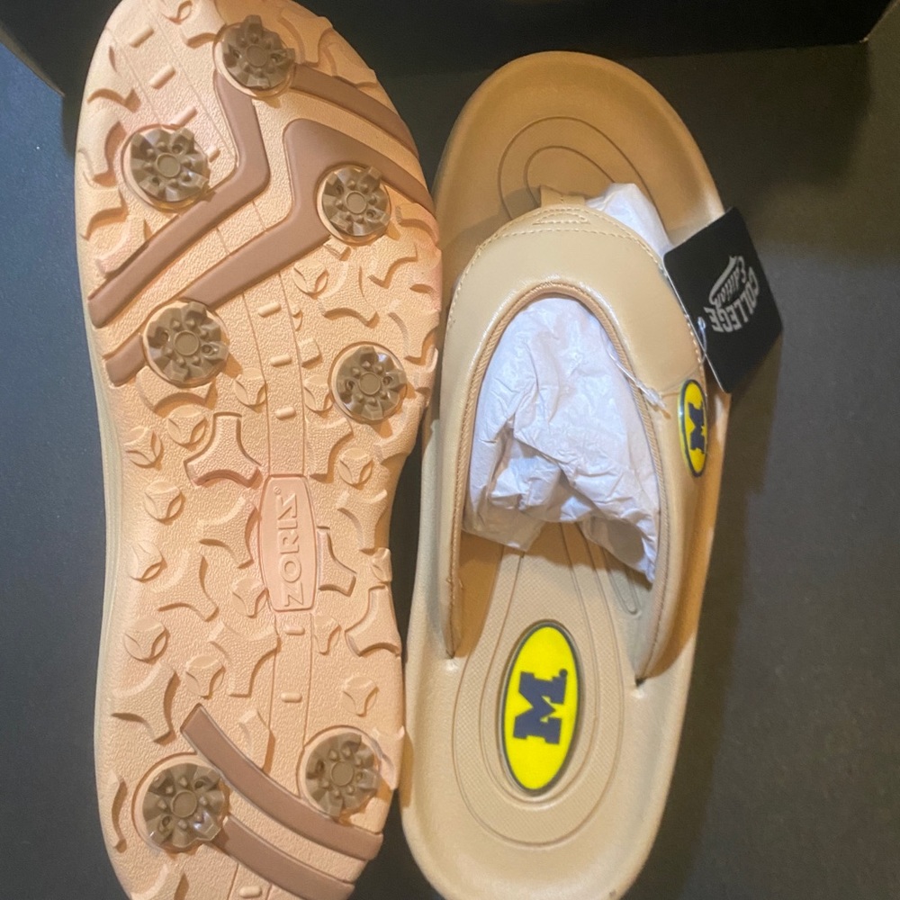 University of Michigan ZORIZ Golf Sandal